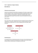 Unit 14: Application of Organic Chemistry