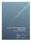 Module 6 Bevorderen van gezondheid - preventieve groepsinterventie