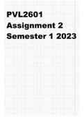 PVL2601 Assignment 2 Semester 1 2023