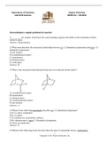 this document contain an helpful revision and practice questions and answers for organic 1 