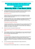 Hesi Maternity Test Bank: Maternity HESI 1,2 Test Bank (2021/2022/2023) Exam Questions and Correct Answers 