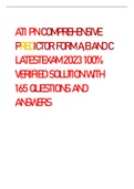 ATI PN COMPREHENSIVE PREDICTOR FORM A,B AND C LATESTEXAM 2023 100% VERIFIED SOLUTION WITH 165 QUESTIONS AND ANSWERSATI PN COMPREHENSIVE PREDICTOR FORM A,B AND C LATESTEXAM 2023 100% VERIFIED SOLUTION WITH 165 QUESTIONS AND ANSWERSATI PN COMPREHENSIVE PRED