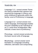 TExES ESL 154 with 100% correct answers