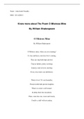 The Symbol, The Story, Moral Value on Poem Know more about The Poem O Mistress Mine By William Shakespeare