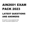 AIN2601 EXAM PACK 2023