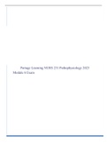 Portage Learning NURS 231 Pathophysiology 2022/ 2023 (UPDATED) Module 1 - Module 10 Exams & Final Exam Bundle