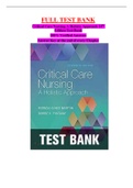 Critical Care Nursing A Holistic Approach 11th Edition Test Bank