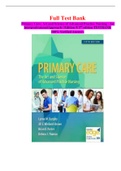 Primary Care: Art and Science of Advanced Practice Nursing - An Interprofessional Approach 5th edition Dunphy Test Bank