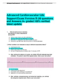 Advanced Cardiovascular Life Support Exam Version B (50 questions and Answers A+ graded 100% verified latest update)