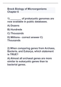 Brock Biology of Microorganisms Chapter 6 with 100% complete solutions