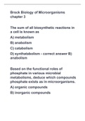 Brock Biology of Microorganisms chapter 3 with 100% correct answers