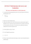 ATI TEAS 7 Math Questions with Answers and Explanations