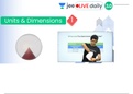 Class 11th Physics Units and Dimensions