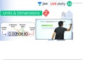 Class 11th Physics Units and Dimensions