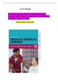 Test Bank for Introductory Medical-Surgical Nursing 10th Edition Comprehensive by Barbara K Timby, Nancy E. Smith (Answer Key at the end)