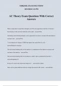 AC Theory Exam Questions With Correct Answers