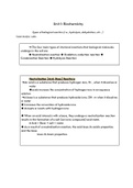  Biochemistry Unit 1  full and detailed notes