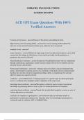 ACE GFI Exam Questions With 100% Verified Answers