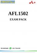 AFL1502 Exam Pack 2024