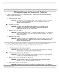 ATI Detailed Answer Key Homework 8 - Pediatrics