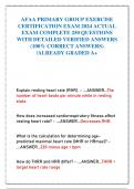 AFAA PRIMARY GROUP EXERCISE  CERTIFICATION EXAM 2024 ACTUAL  EXAM COMPLETE 250 QUESTIONS  WITH DETAILED VERIFIED ANSWERS  (100% CORRECT ANSWERS)  /ALREADY GRADED A+