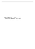 ATLS MCQ AND answers 2021