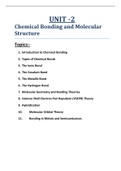 Chapter - 2  Chemical Bonding and Molecular Structure