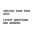 CBC1501 EXAM PACK 2023