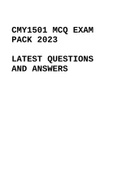 CMY1501 EXAM PACK 2023