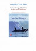 Test Bank - for Marine Biology, 12th Edition by Peter Castro and Michael Huber, All Chapters 1-18 |Complete Guide A+