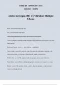 Adobe InDesign 2024 Certification Multiple Choice