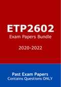 ETP2602 Exam Papers Bundle  2019-2022 Questions Only