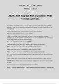 AESC 2050 Kiepper Test 1 Questions With Verified Answers.