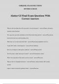 Alattar GI Final Exam Questions With Correct Answers