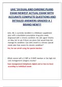 UHC ’24 DUAL AND CHRONIC PLANS EXAM NEWEST ACTUAL EXAM WITH ACCURATE COMPLETE QUESTIONS AND DETAILED ANSWERS GRADED A | BRAND NEW!!!