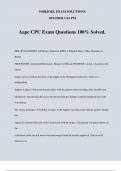 Aapc CPC Exam Questions 100% Solved.