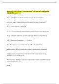 Biochemistry ACS Exam | Actual Questions and Answers Latest Updated 2024/2025 (Graded A+)