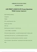 ASE PREP ASSOCIATE Exam Questions With Correct Answers