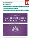 TEST BANK For Gynecologic Health Care: With an Introduction to Prenatal and Postpartum Care, 4th Edition by Kerri Durnell Schuiling, Verified Chapters 1 - 35, Complete Newest Version