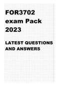 FOR3702 EXAM PACK 2023