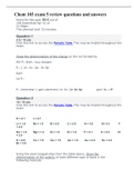 Chem 103 exam 5 review questions and answers