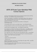 AFST 235 Exam 2 guyo Questions With Correct Answers