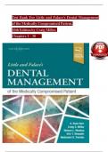 TEST BANK For Little and Falace's Dental Management of the Medically Compromised Patient, 10th Edition by Craig Miller, Verified Chapters 1 - 30, Complete Newest Version