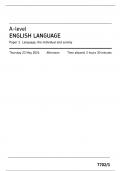 AQA MERGED QUESTIONS AND MARK SCHEME ENGLISH LANGUAGE PAPER 1-7702/1 (LANGUAGE, THE INDIVIDUAL AND SOCIETY) FOR MAY 2024