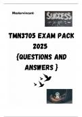 TMN3705 EXAM PACK 2025  {QUESTIONS AND ANSWERS }