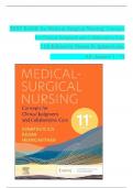 TEST BANK for Medical-Surgical Nursing: Concepts for Clinical Judgment and Collaborative Care  11th Edition by Donna D. Ignatavicius,  All 74 chapters Available || A+ GRADED!!!