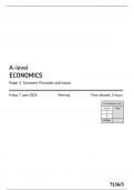 AQA MERGED QUESTION PAPER AND MARK SCHEME ECONOMICS PAPER 3-7136/3 ECONOMIC PRINCIPLES AND ISSUES FOR JUNE 2024