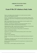 Exam #3 Bio 235 Athabasca Study Guide.