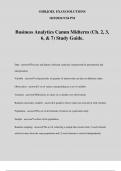 Business Analytics Camm Midterm (Ch. 2, 3, 6, & 7) Study Guide.