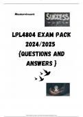 LPL4804 EXAM PACK 2025  {DETAILED QUESTIONS AND ANSWERS }COMPILED FROM RECENT EXAM PAST PAPERS UPTO 2024 PAPER AVAILABLE